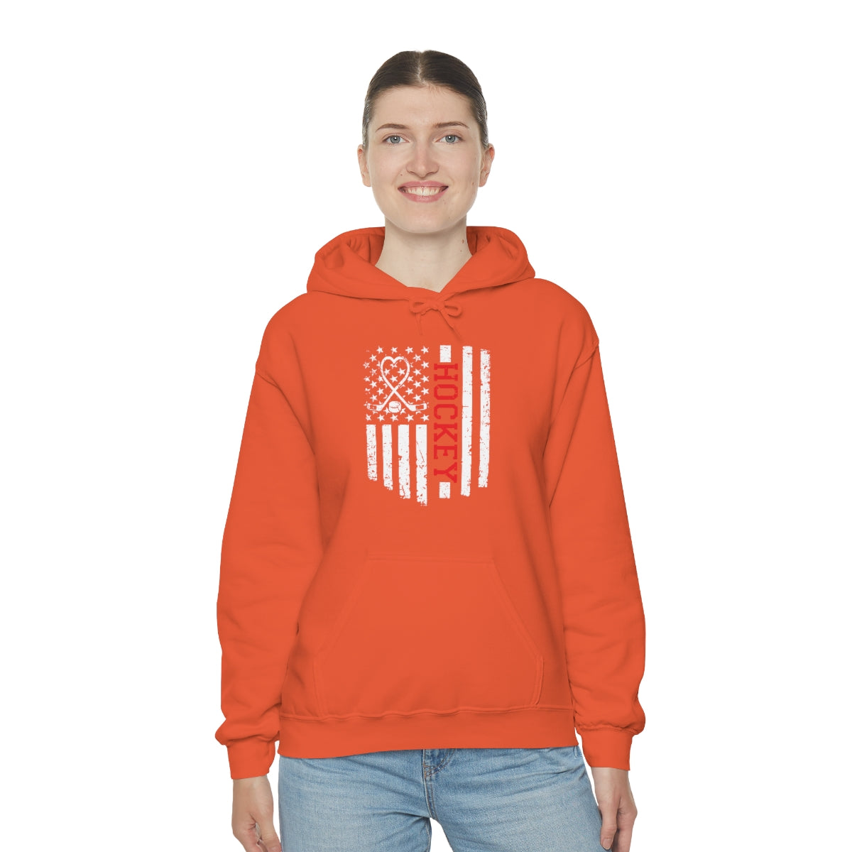 Hockey Flag Unisex Heavy Blend™ Hooded Sweatshirt