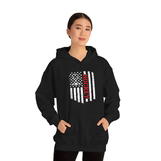 Hockey Flag Unisex Heavy Blend™ Hooded Sweatshirt