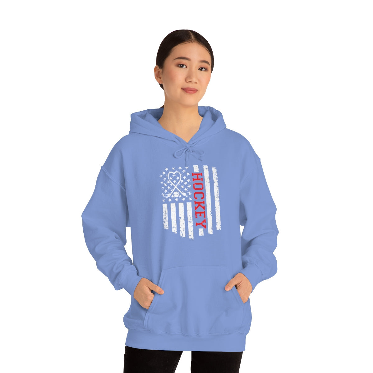 Hockey Flag Unisex Heavy Blend™ Hooded Sweatshirt