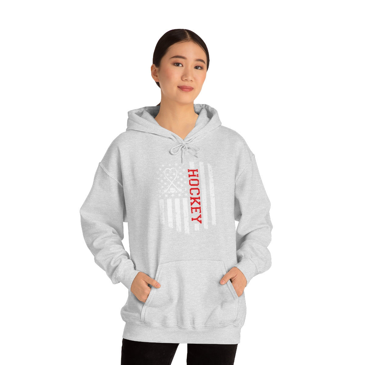 Hockey Flag Unisex Heavy Blend™ Hooded Sweatshirt