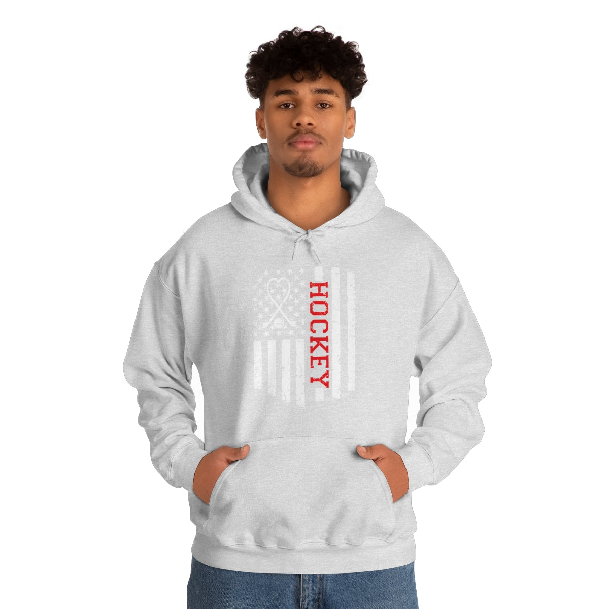 Hockey Flag Unisex Heavy Blend™ Hooded Sweatshirt