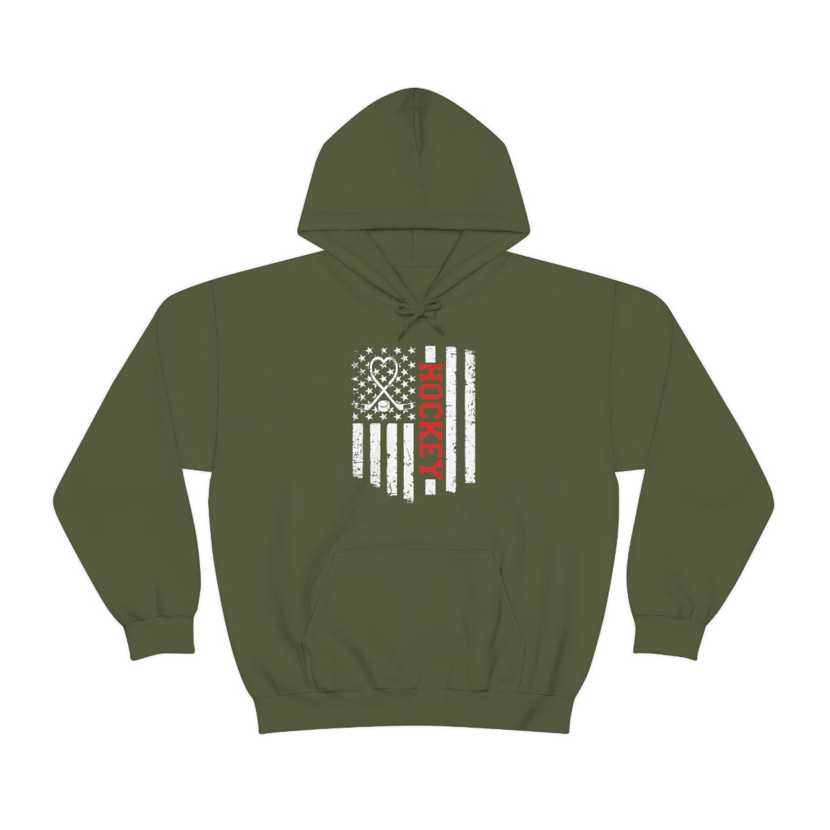 Hockey Flag Unisex Heavy Blend™ Hooded Sweatshirt