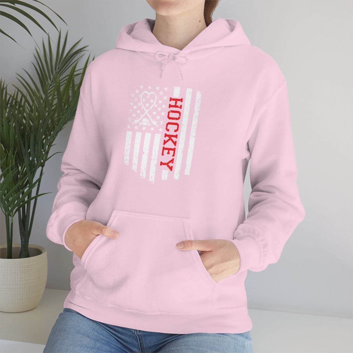 Hockey Flag Unisex Heavy Blend™ Hooded Sweatshirt