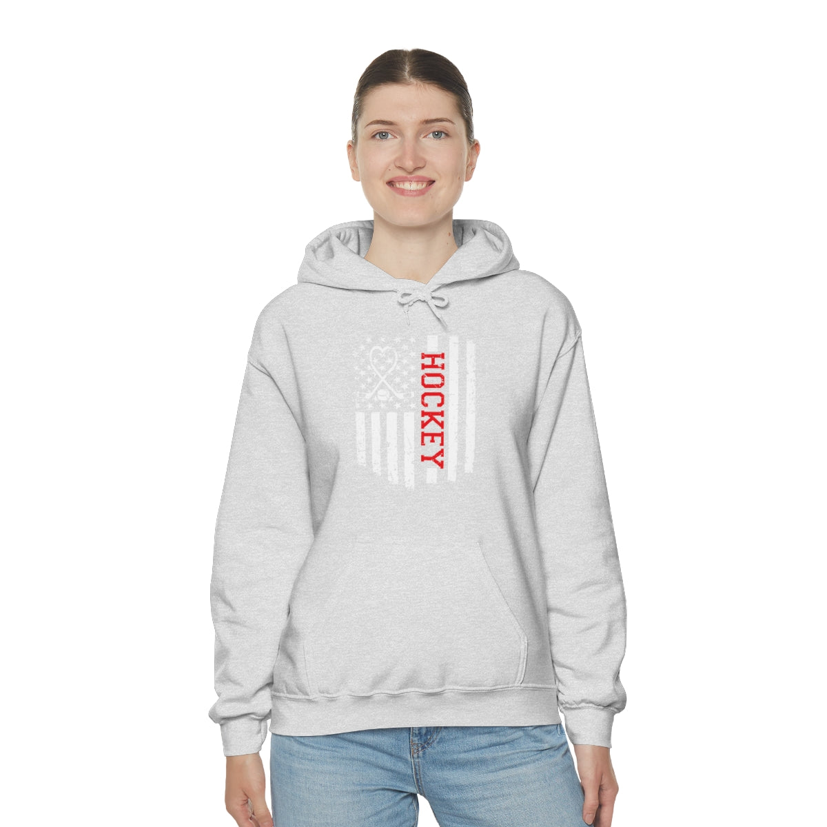 Hockey Flag Unisex Heavy Blend™ Hooded Sweatshirt