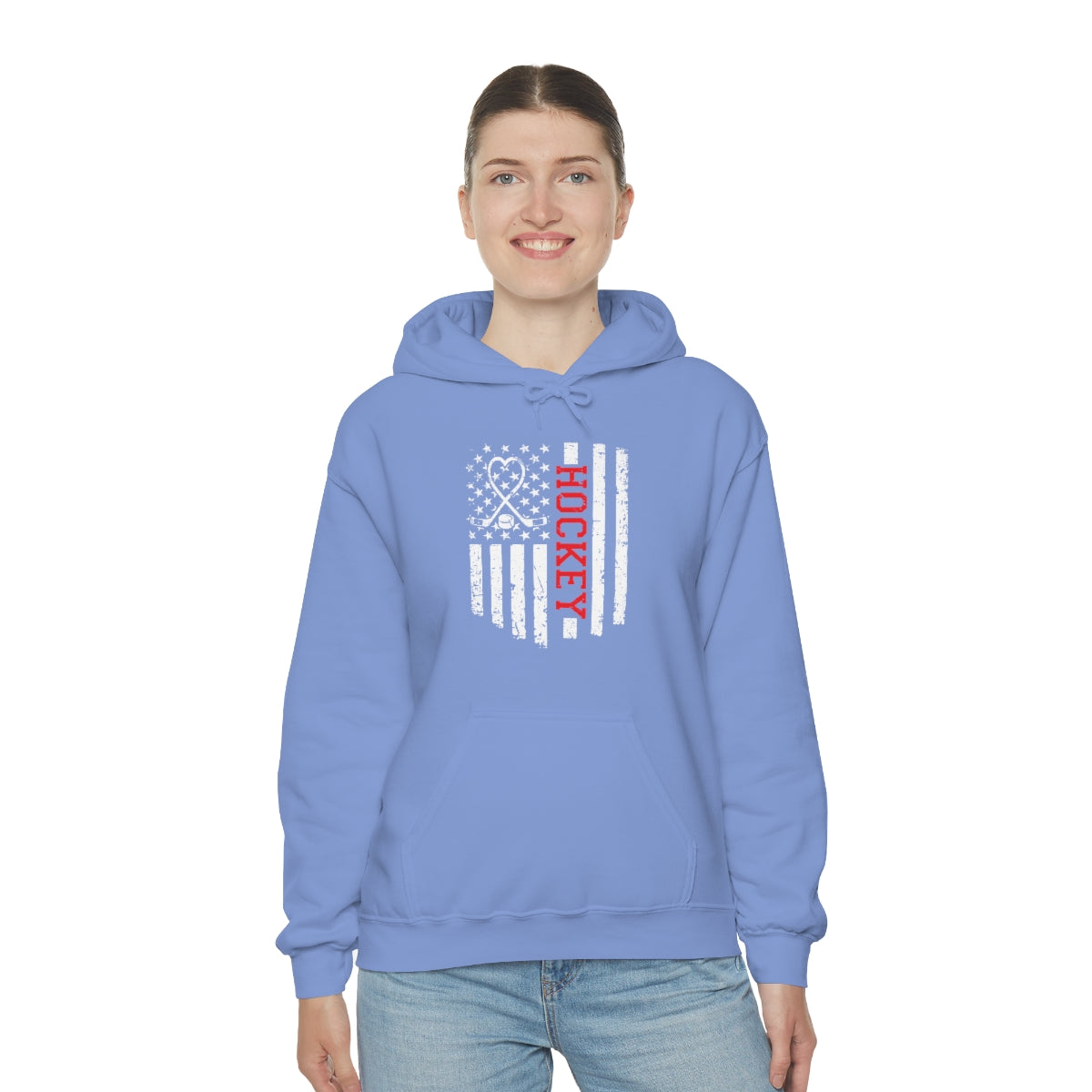 Hockey Flag Unisex Heavy Blend™ Hooded Sweatshirt