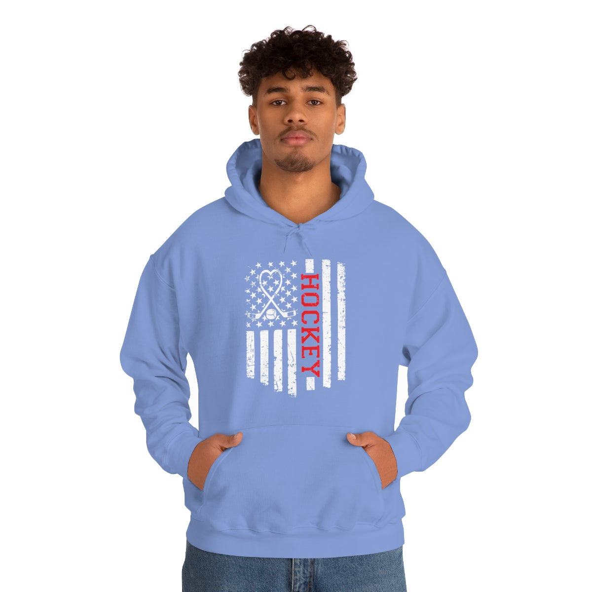 Hockey Flag Unisex Heavy Blend™ Hooded Sweatshirt