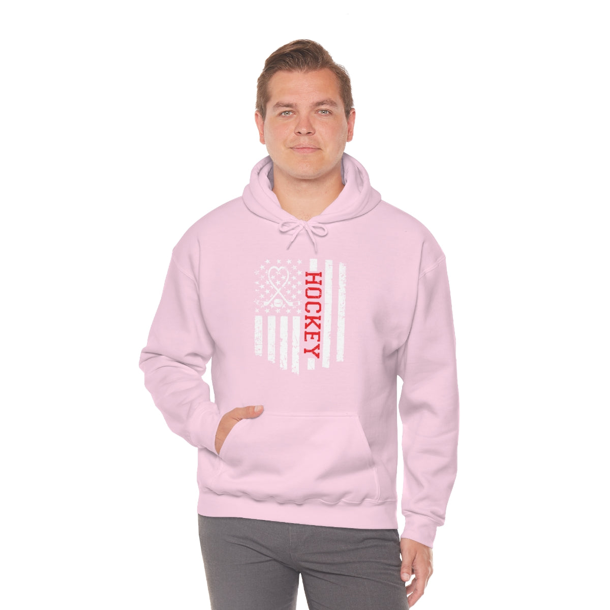 Hockey Flag Unisex Heavy Blend™ Hooded Sweatshirt