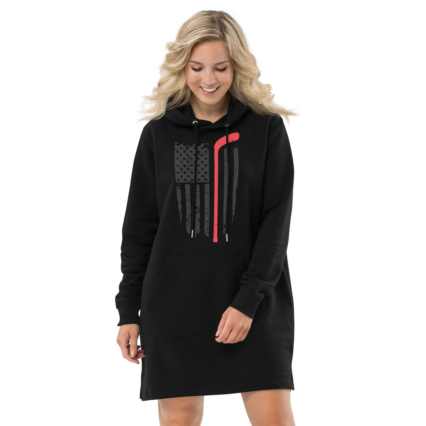 American Hockey Flag Hoodie dress