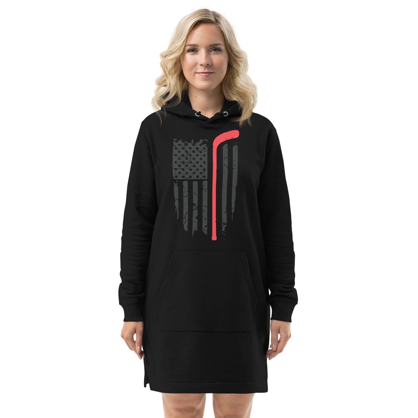 American Hockey Flag Hoodie dress