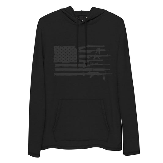 Gun Flag Unisex Lightweight Hoodie